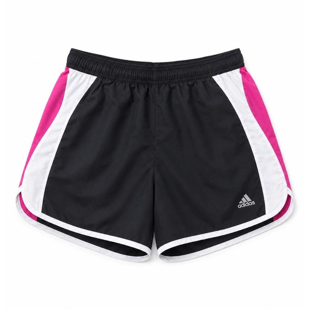 Adidas Women’s Black Pink White Running Athletic Shorts